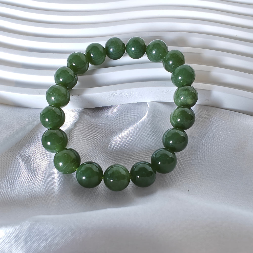 Stretchy Natural Jade Bracelet