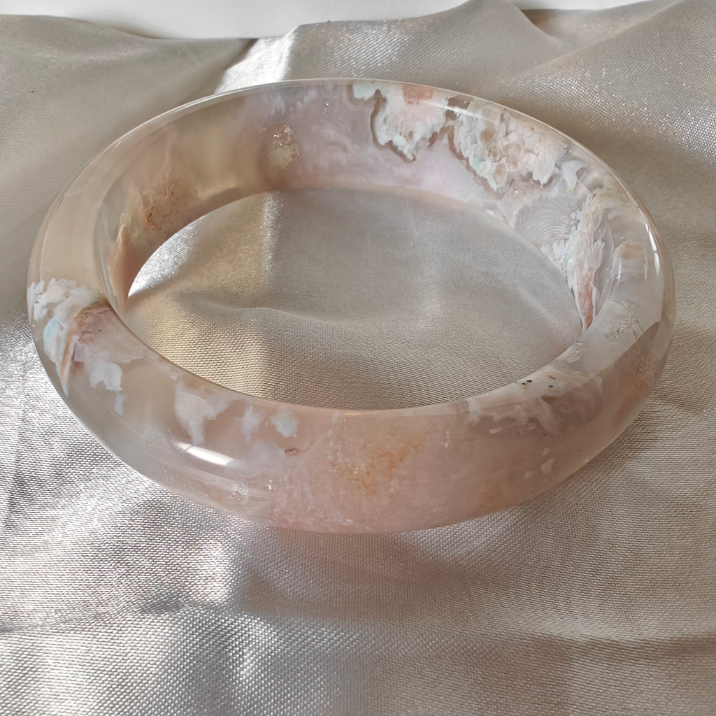 Sakura Agate Bangle