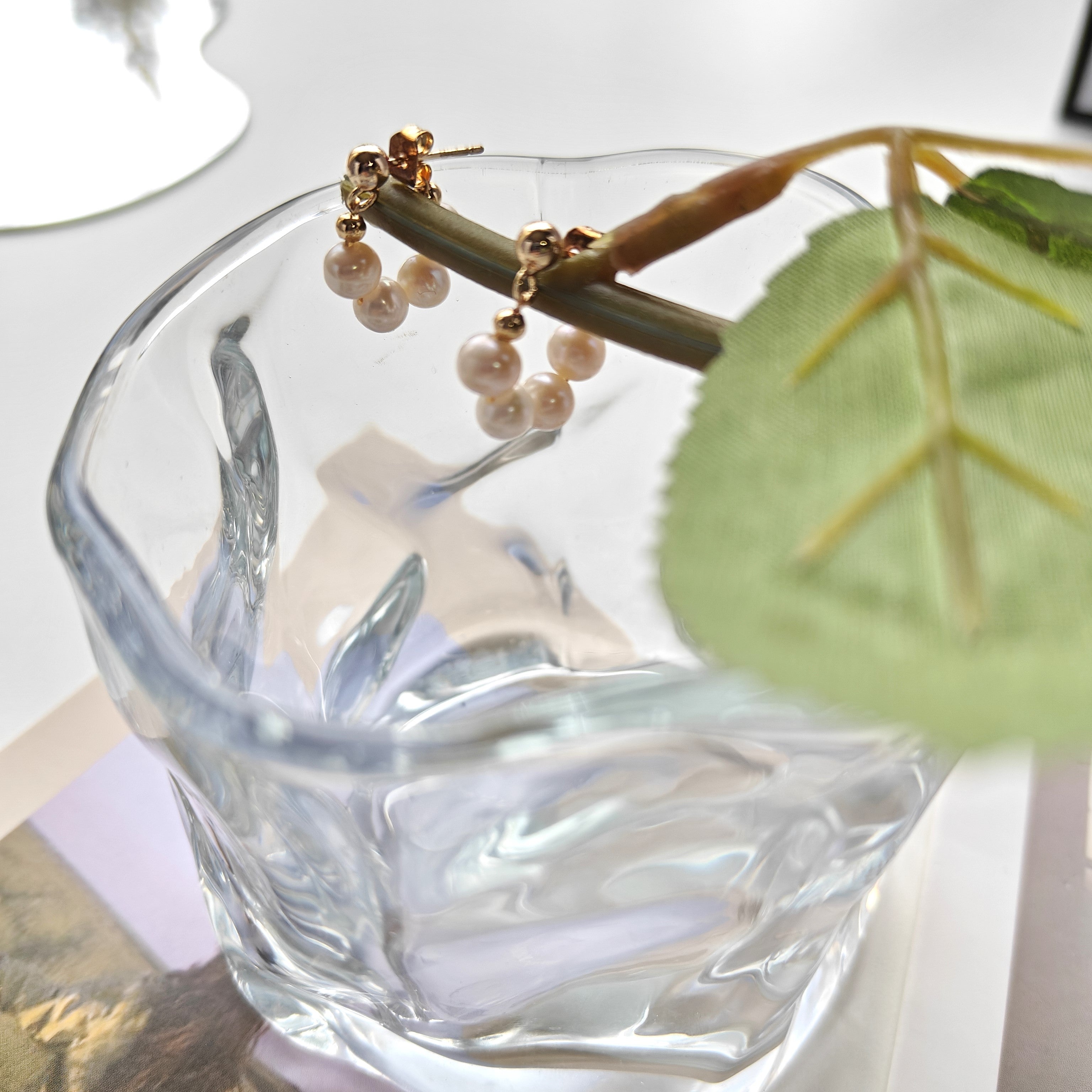 Freshwater Pearl Loop Earrings — Hypoallergenic S925 Sterling Silver Post