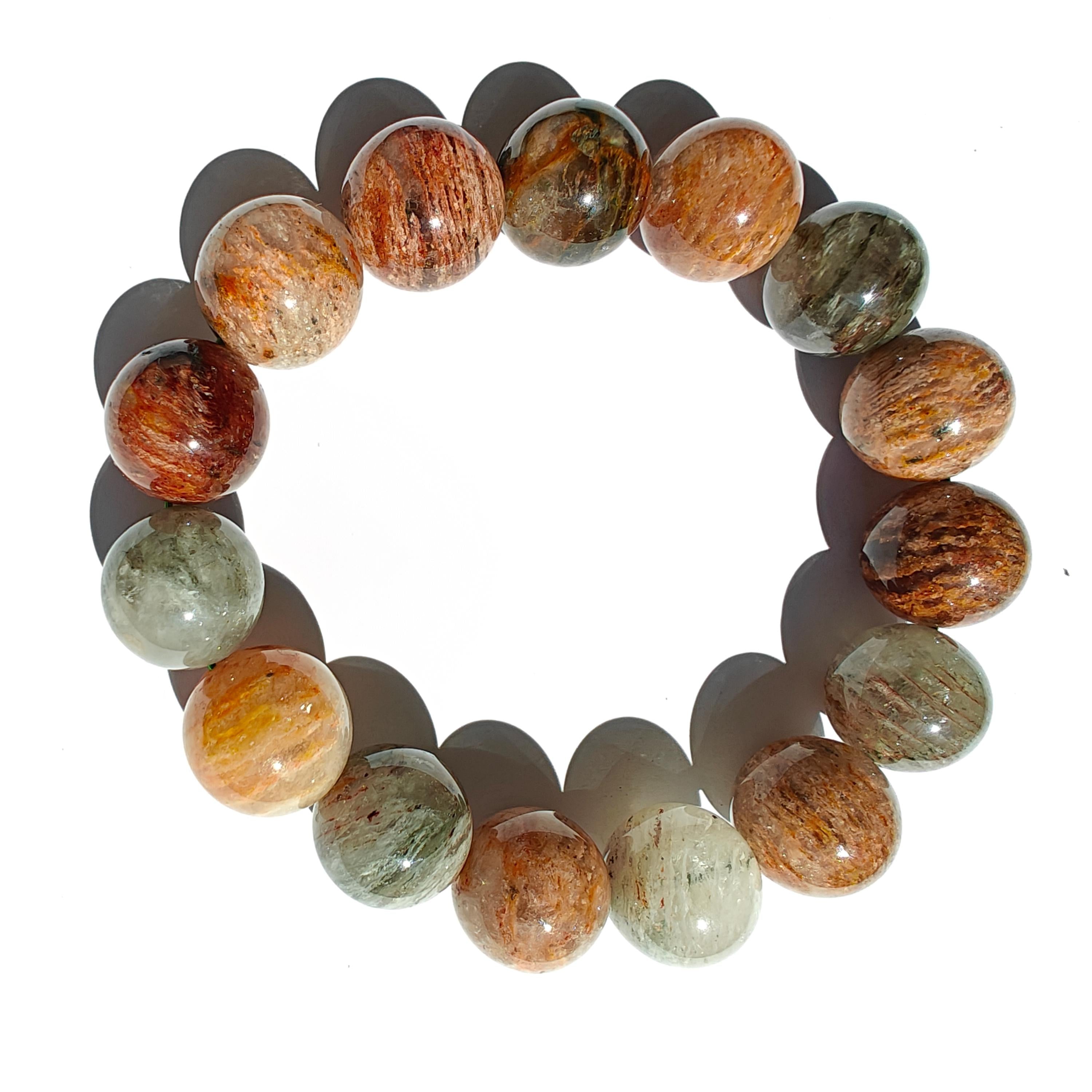 Natural Garden Quartz Stretchy Bracelet l Energy Infused l Healing Stone l Chakra l Meditation l Mala l Gift Ideas l Gift for Her