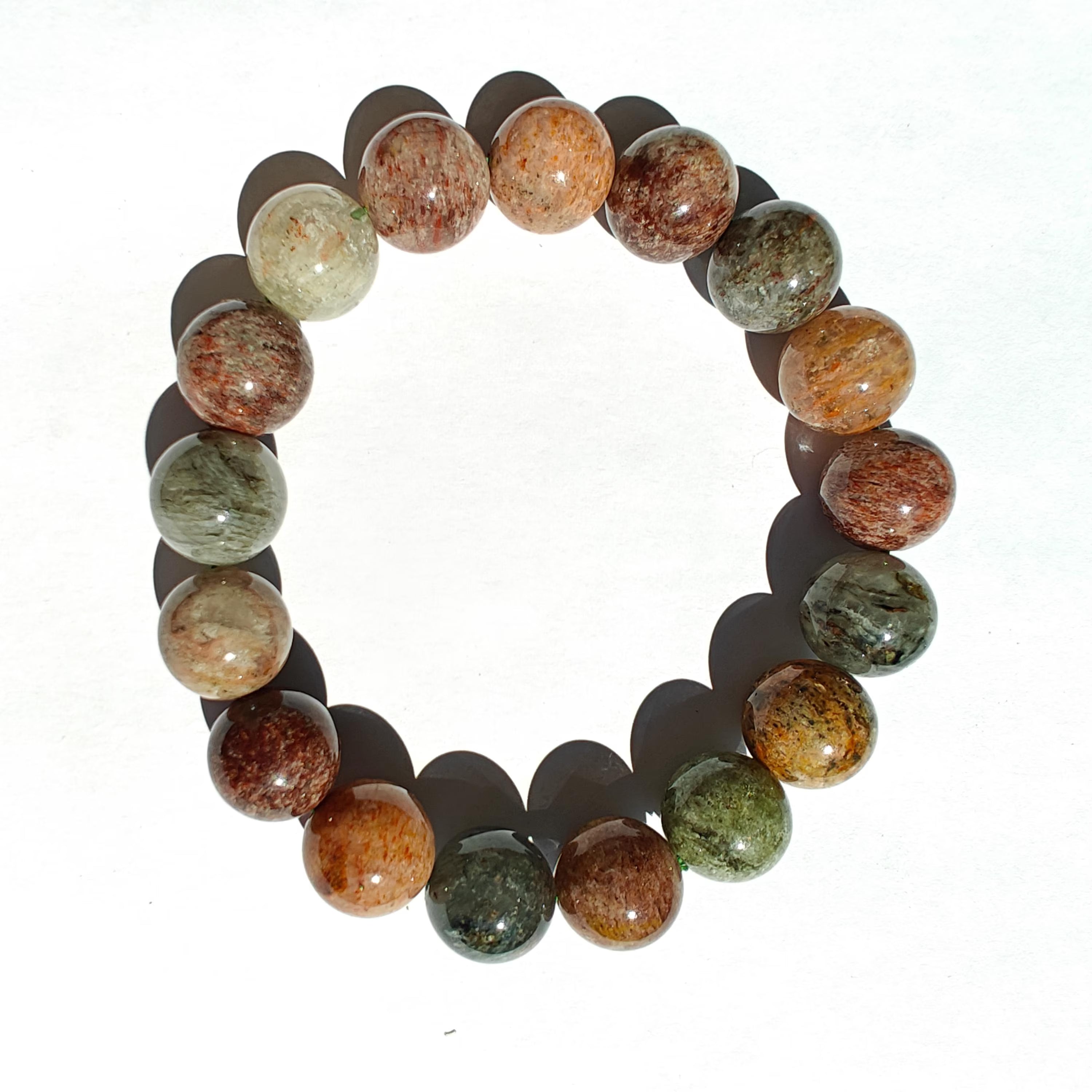 Natural Garden Quartz Stretchy Bracelet l Energy Infused l Healing Stone l Chakra l Meditation l Mala l Gift Ideas l Gift for Her
