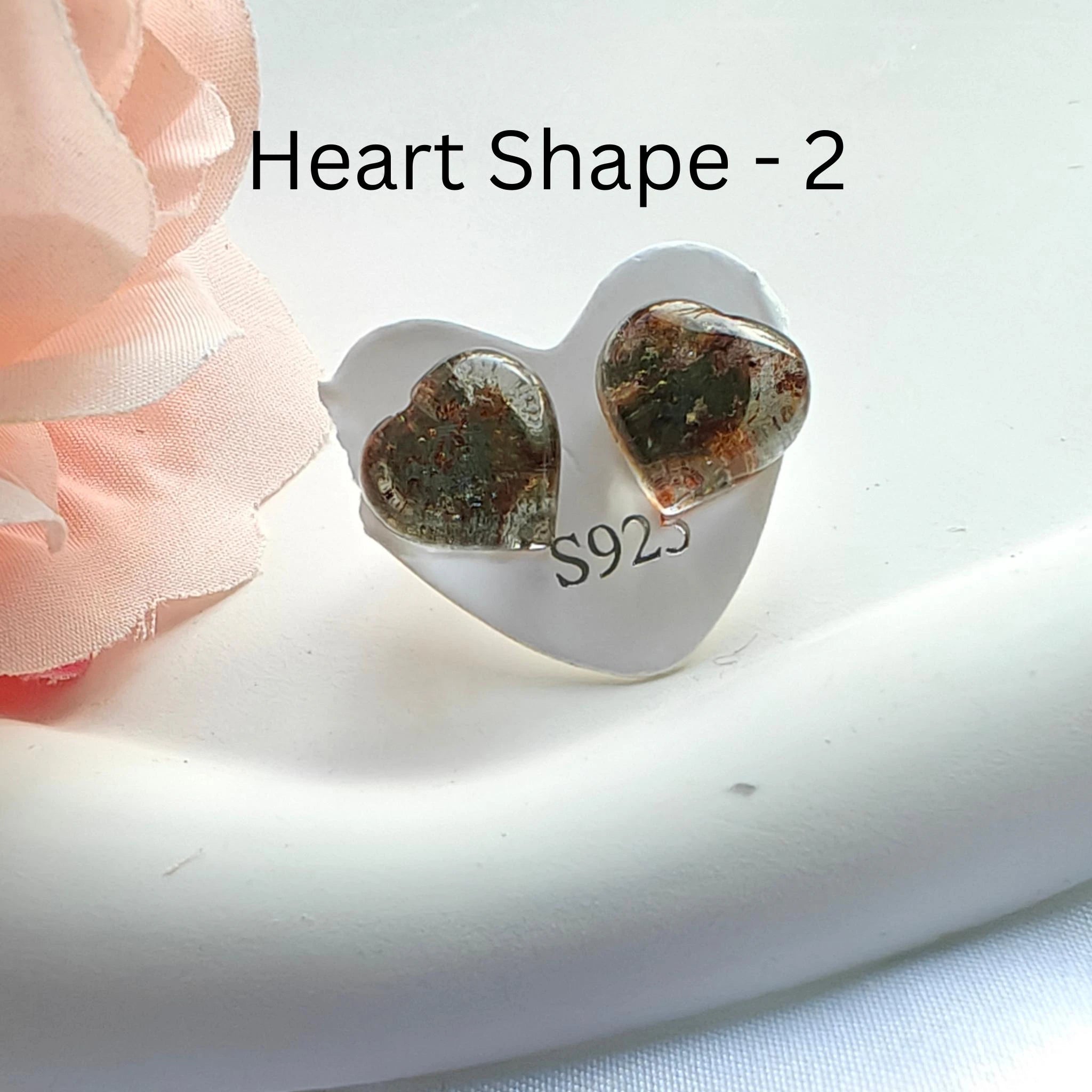 Garden Quartz Stud Earrings Sterling Silver | Natural Lodolite Quartz Studs | Hypoallergenic S925 Silver Earrings