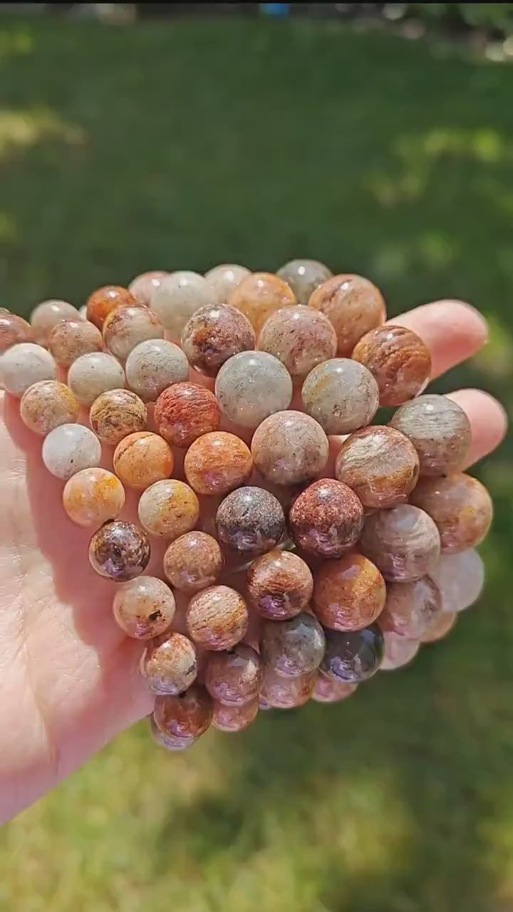 Natural Garden Quartz Stretchy Bracelet l Energy Infused l Healing Stone l Chakra l Meditation l Mala l Gift Ideas l Gift for Her